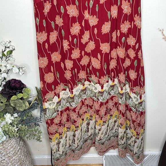 MADEWELL Tulip-Sleeve Maxi Dress in Tall Sunflowers Bright Sz 20 {BB34} - Picture 5 of 8
